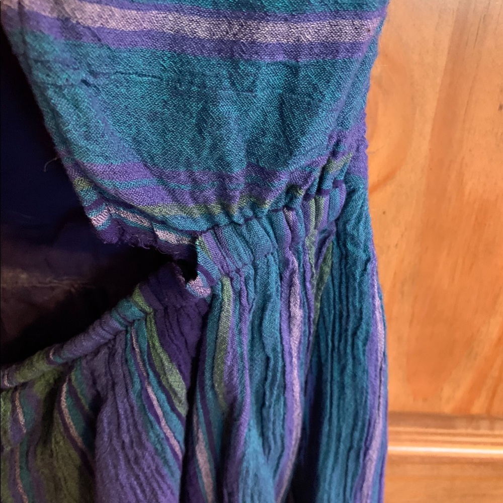 Purple stripped Roxy Dress - Picture 2 of 6
